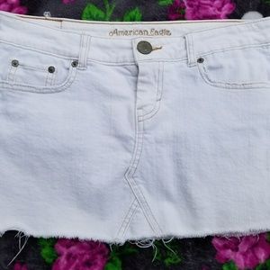 White Denim Skirt Sz 8